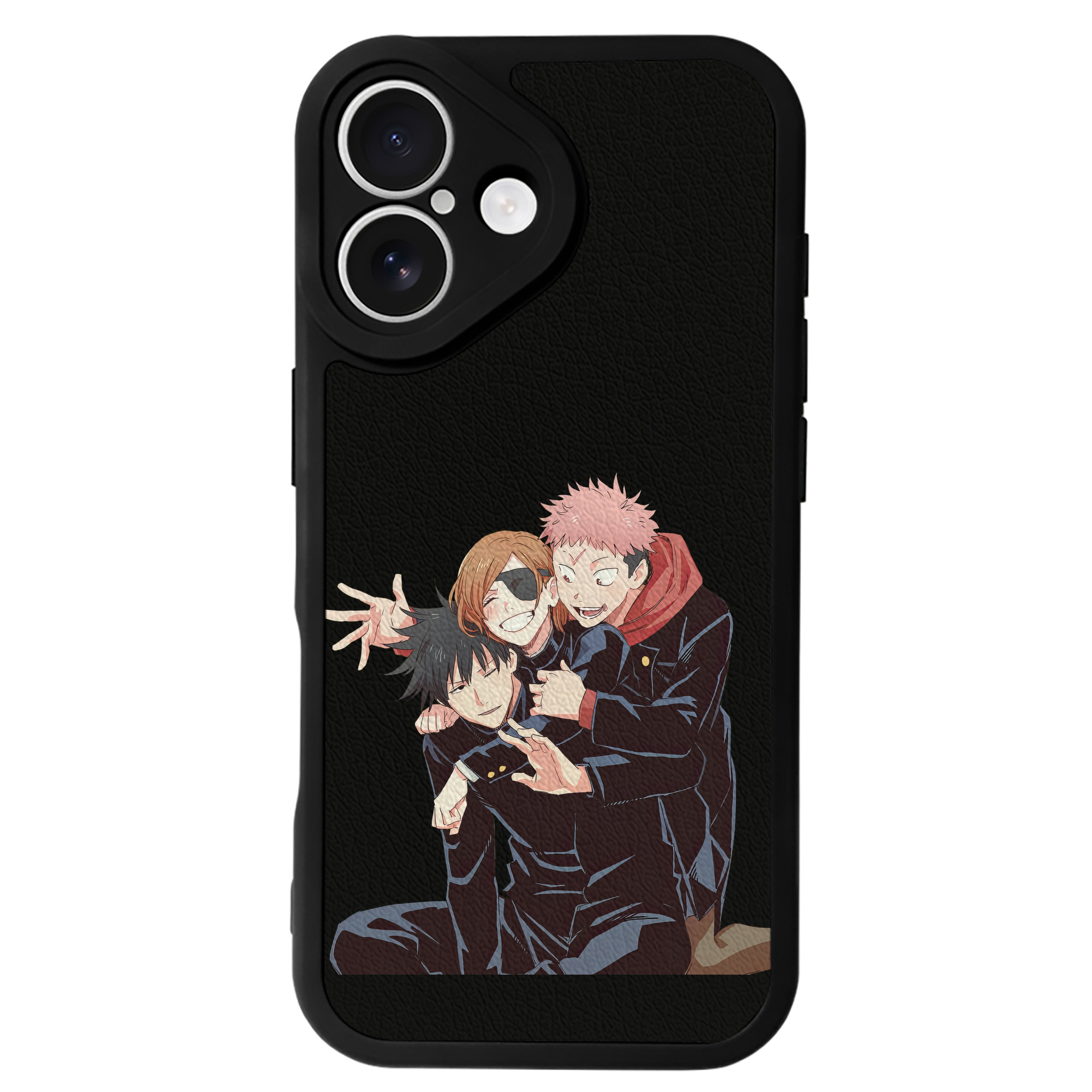 （画像用） 呪術廻戦 Jujutsu Kaisen 【iPhone 16シリーズ対応】シリコンスマホケース（レザー調） 材質：シリコン